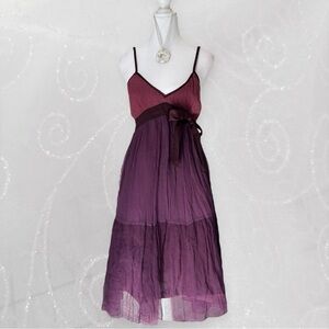 Miss Sixty Purple Layered Y2K Women's Dress